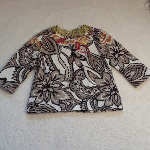 Chicos Multicolored Embroidered Jacket - Picture 10 of 14